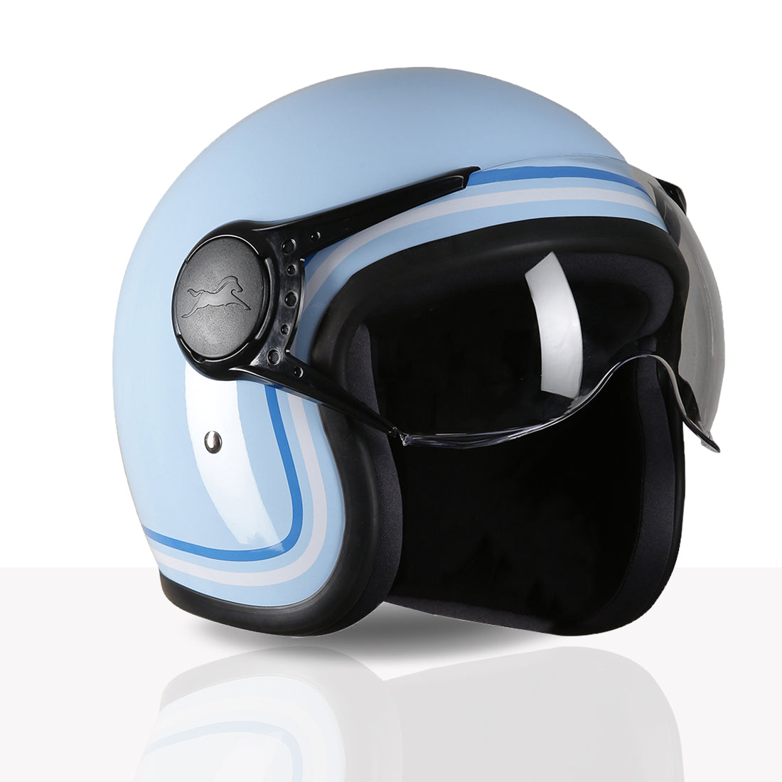 TVS MissFit Helmet for Women | Lightweight Ladies Helmet for Scooty | Stylish Girls Helmet with Extreme Comfort Fit | Women Helmet with Clear Visor | DOT & ISI Certified Helmet for Woman